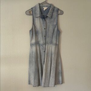 Flying Tomato Blue Denim Midi Dress